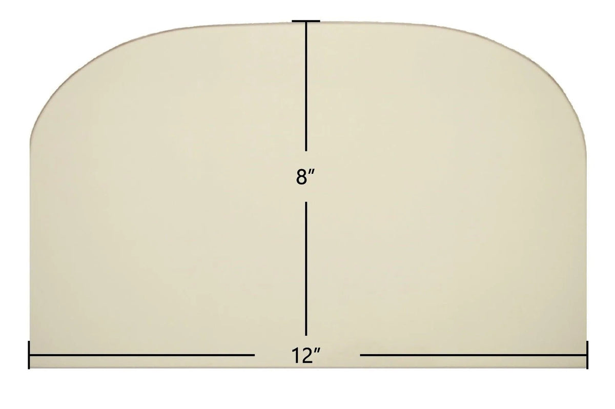 Waterford Leprechaun 100B, 90T/V Archtop Glass Panel (12" x 8") | OEM High-Temp Double Door Replacement | USA-Made Ceramic Glass - Total Hearth