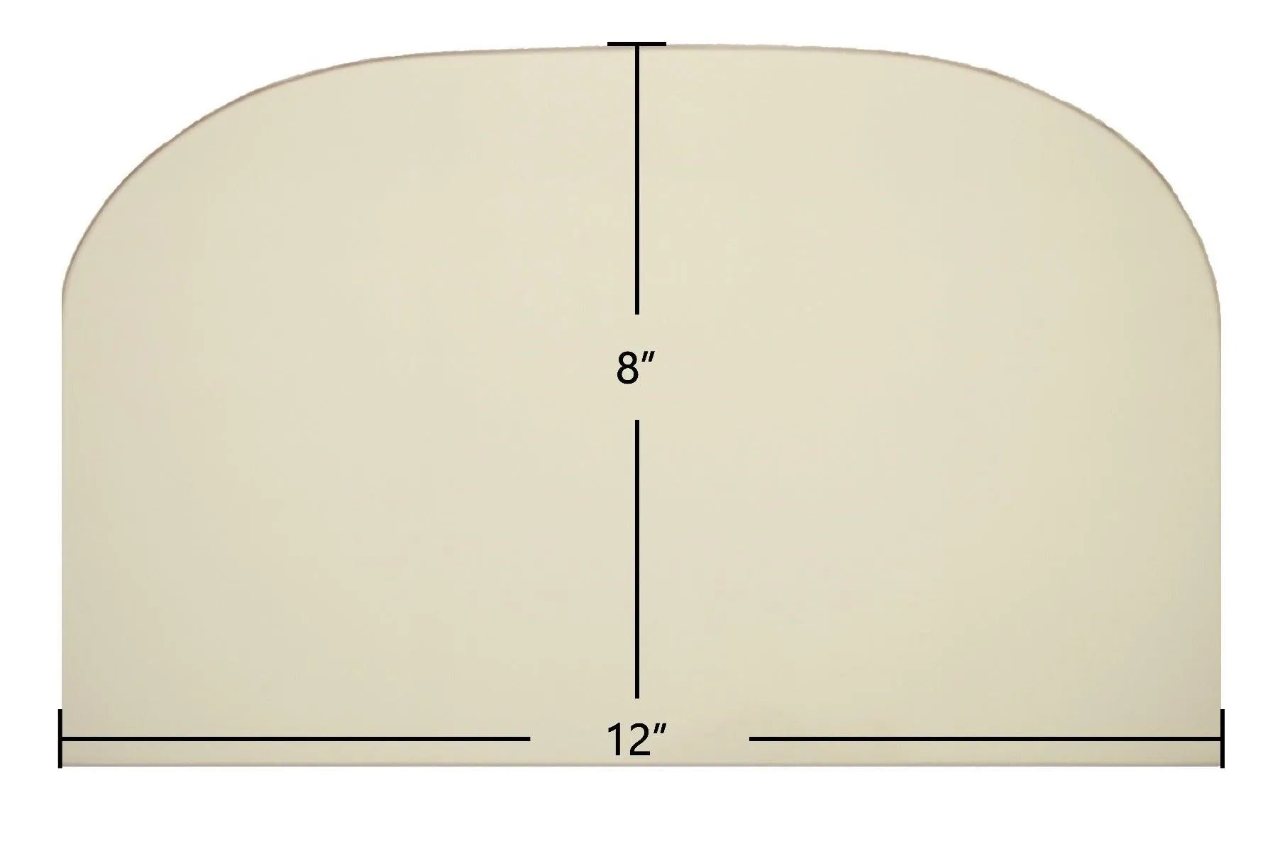 Waterford Leprechaun 100B, 90T/V Archtop Glass Panel (12" x 8") | OEM High-Temp Double Door Replacement | USA-Made Ceramic Glass - Total Hearth