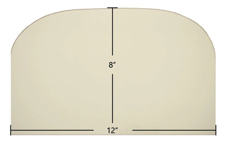 Waterford Leprechaun 100B, 90T/V Archtop Glass Panel (12" x 8") | OEM High-Temp Double Door Replacement | USA-Made Ceramic Glass - Total Hearth